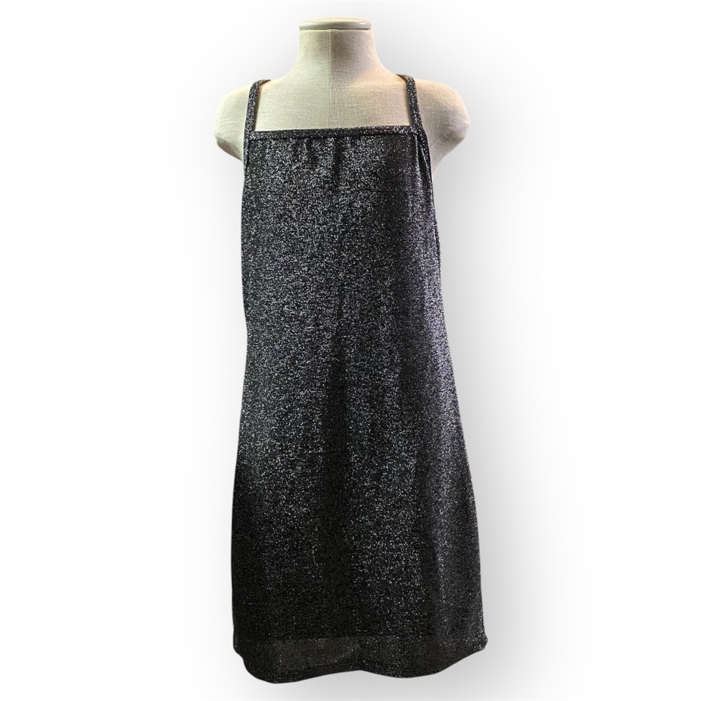 Sparkling Black Sleeveless Mini Dress